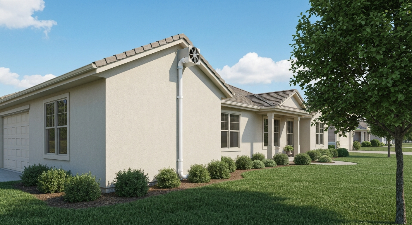 A sub-slab depressurization system routes radon gas from beneath the foundation to the outside — the most effective mitigation method for most homes.